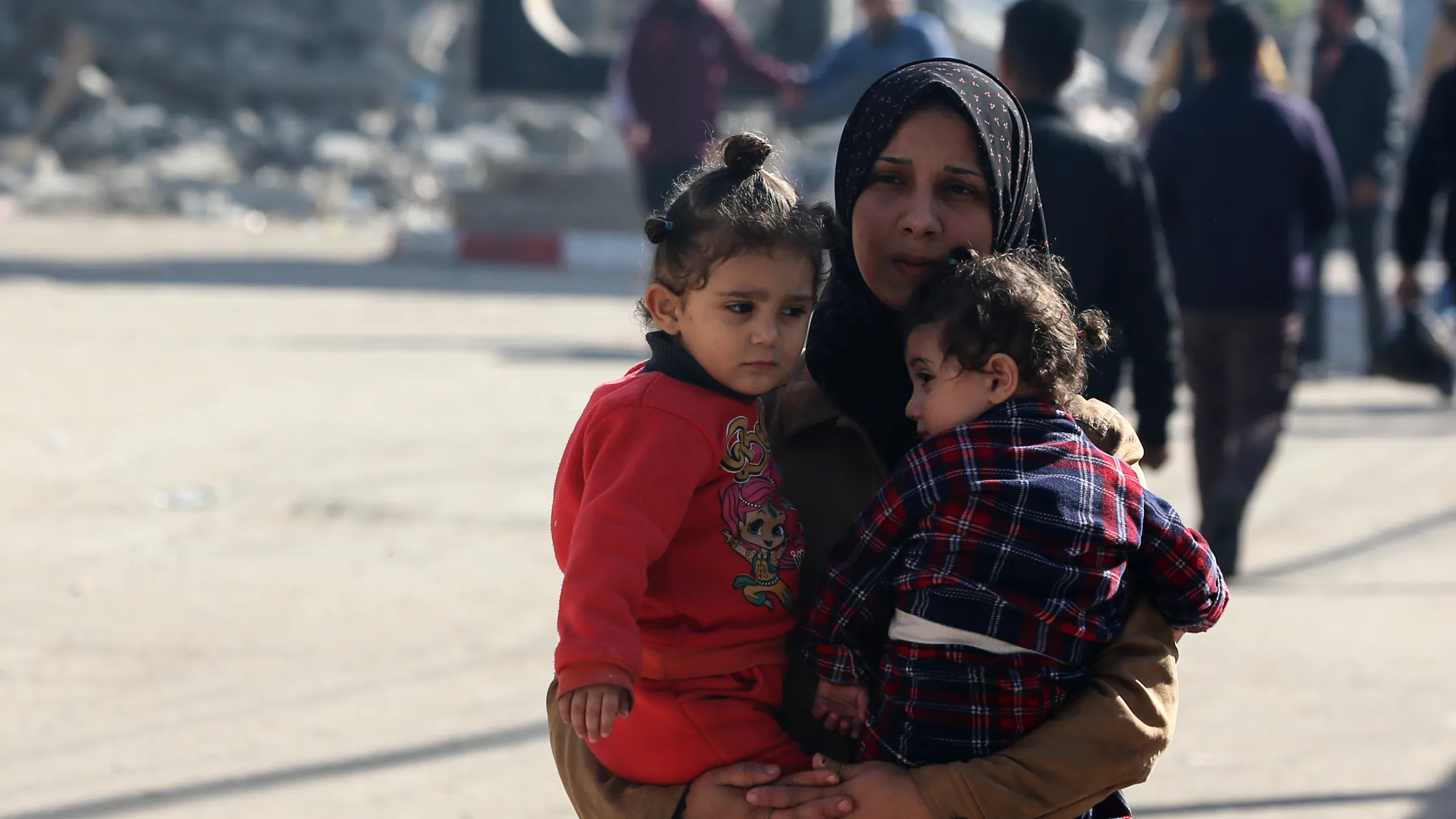 Mother with children